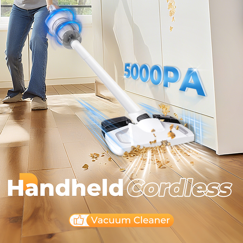 Handheld Cordless Vacuum Cleaner | High-Suction Power for Home, Car and Office | Lightweight Cord-Free Design for Quick Cleanup