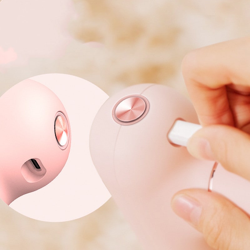 Handheld Massage Gun | 4 Interchangeable Heads, High-Frequency Vibration | USB-C Rechargeable, Pink or Sky Blue