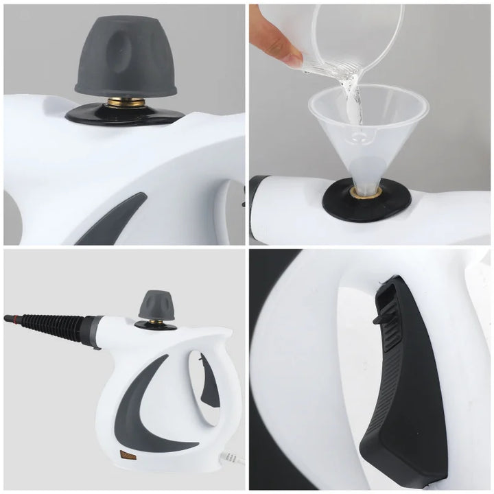 Handheld Steam Cleaner High-Pressure No Chemicals with 12 Accessories