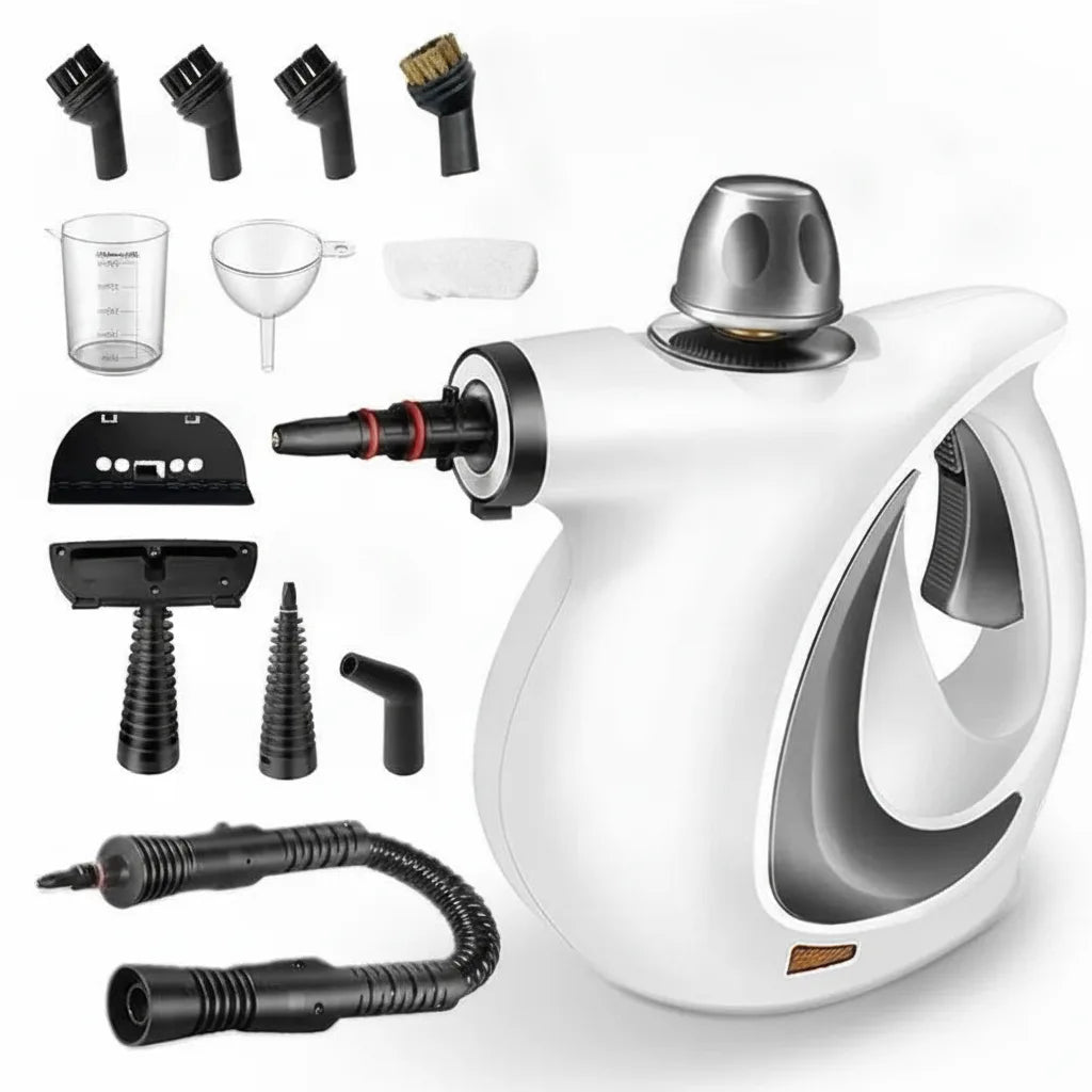 Handheld Steam Cleaner High-Pressure No Chemicals with 12 Accessories