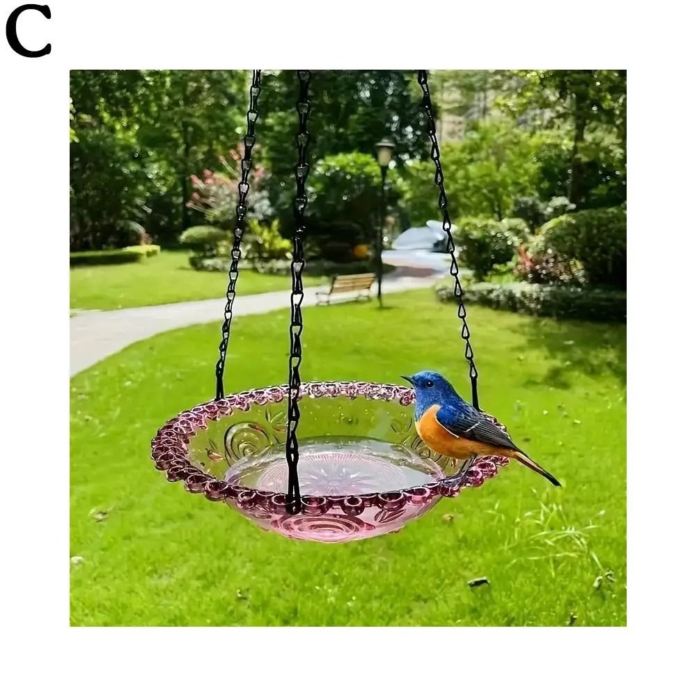 Hanging Bird Feeder Weather Resistant Garden Patio Tray