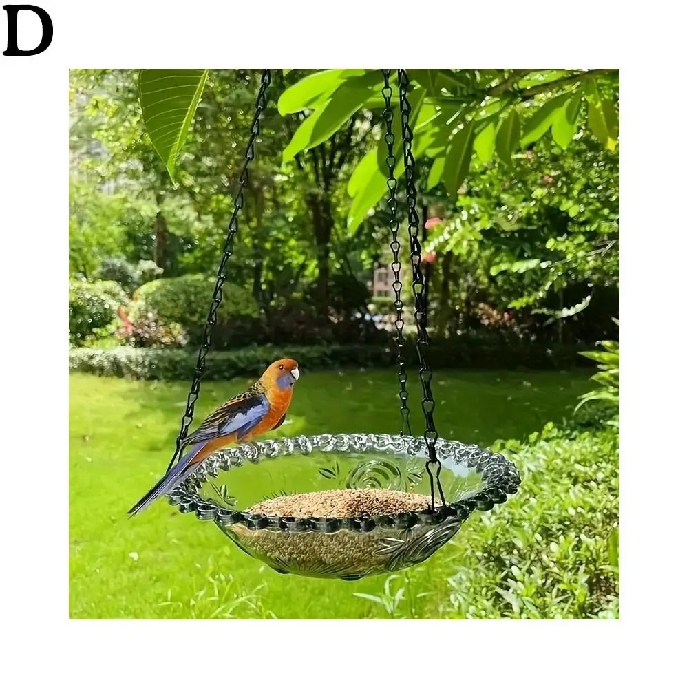 Hanging Bird Feeder Weather Resistant Garden Patio Tray