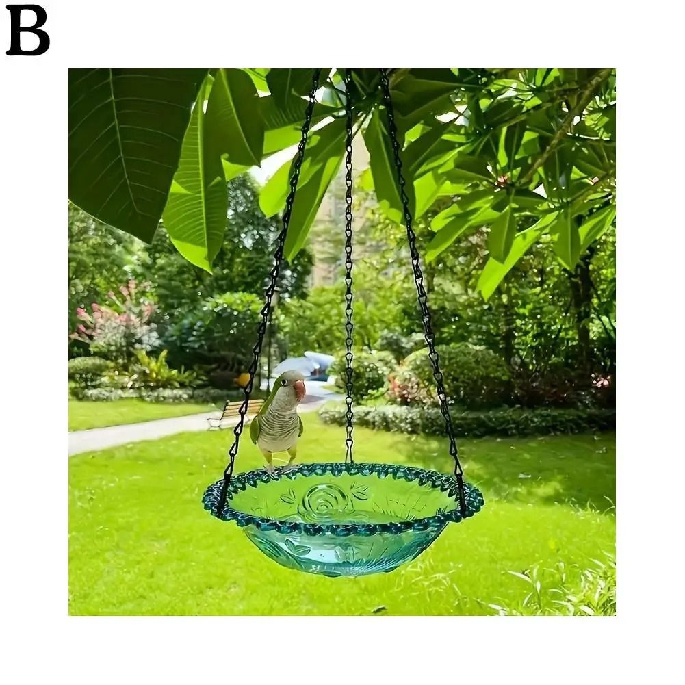 Hanging Bird Feeder Weather Resistant Garden Patio Tray