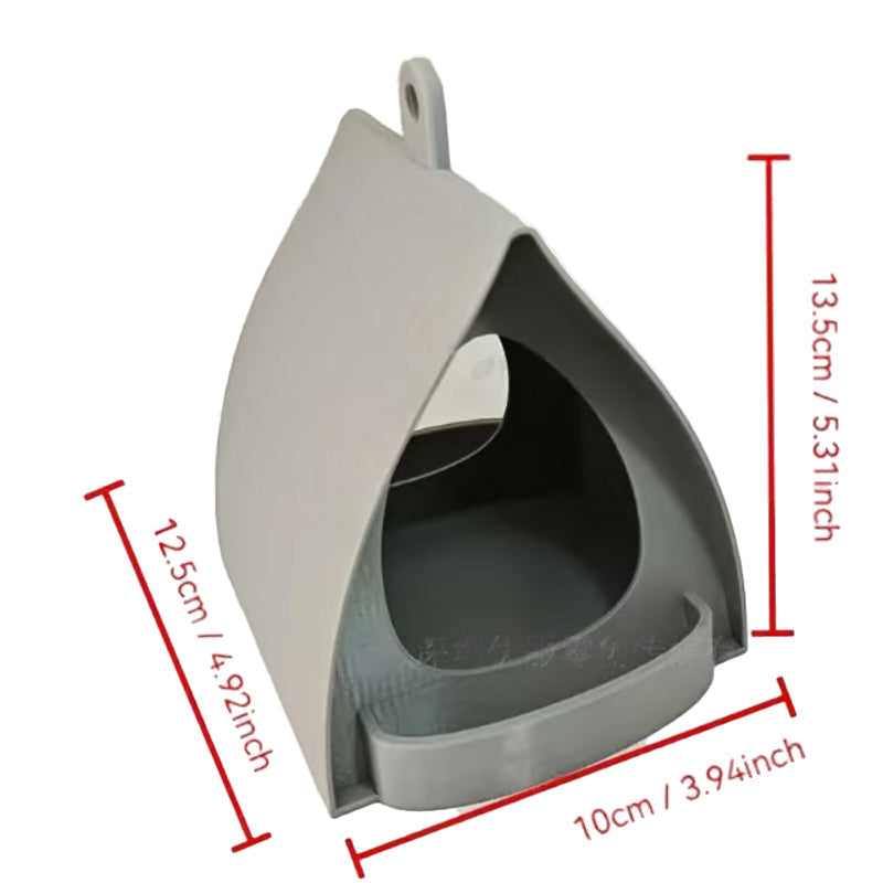 Hanging Bird Feeder Weatherproof Plastic Garden with Built-In Perch