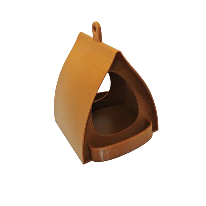 Hanging Bird Feeder Weatherproof Plastic Garden with Built-In Perch