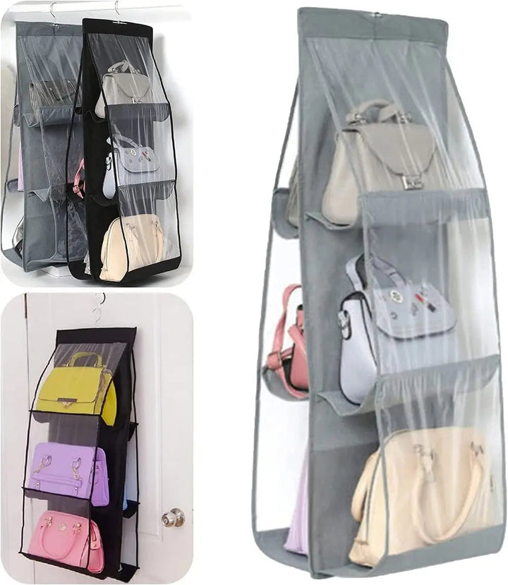 Hanging Storage Organizer Double-Sided Six-Layer with Sturdy Hooks