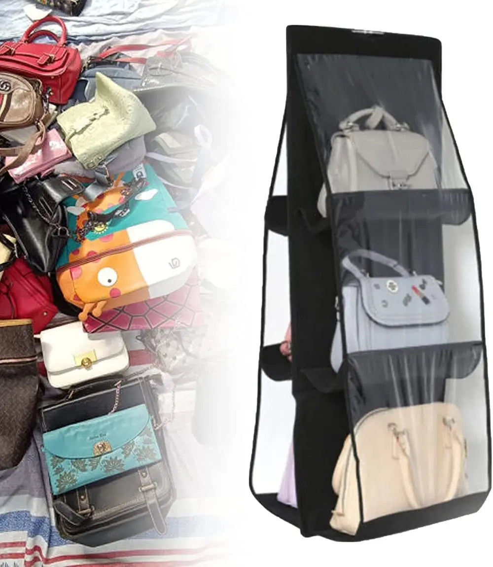 Hanging Storage Organizer Double-Sided Six-Layer with Sturdy Hooks