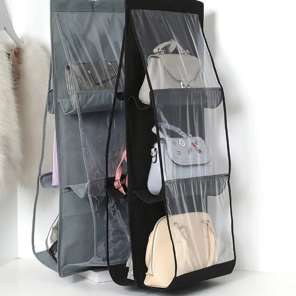 Hanging Storage Organizer Double-Sided Six-Layer with Sturdy Hooks
