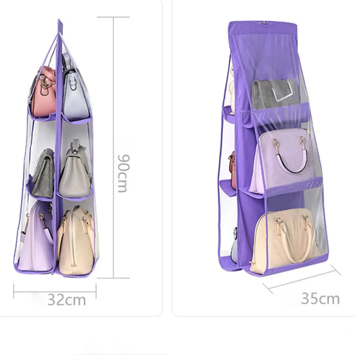 Hanging Storage Organizer Double-Sided Six-Layer with Sturdy Hooks