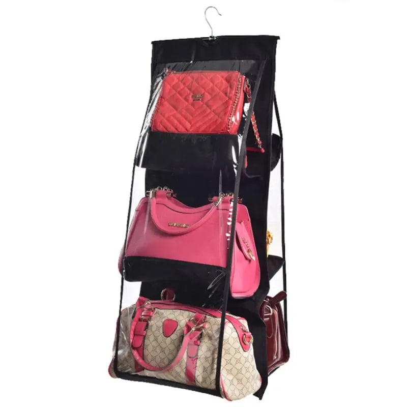 Hanging Storage Organizer Double-Sided Six-Layer with Sturdy Hooks