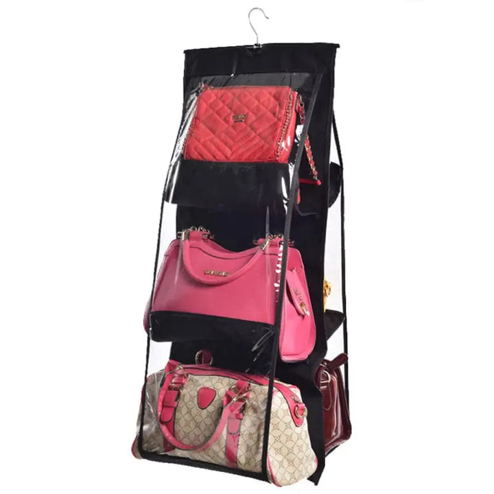 Hanging Storage Organizer Double-Sided Six-Layer with Sturdy Hooks