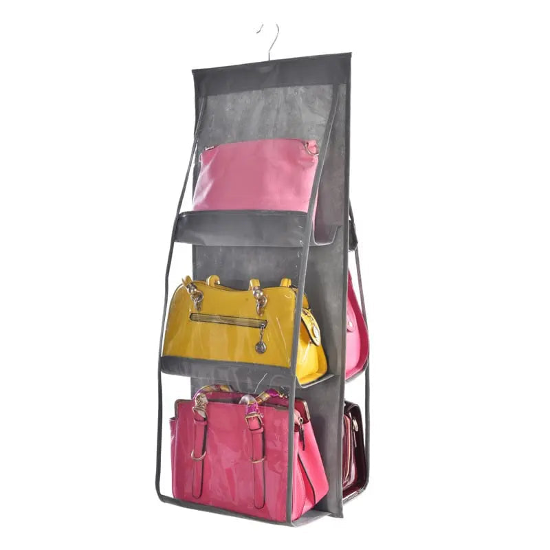 Hanging Storage Organizer Double-Sided Six-Layer with Sturdy Hooks