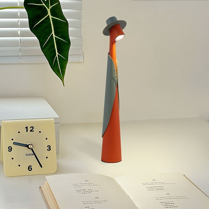 Hat Lamp | Figure Shape, Brimmed Shade, Cordless Base