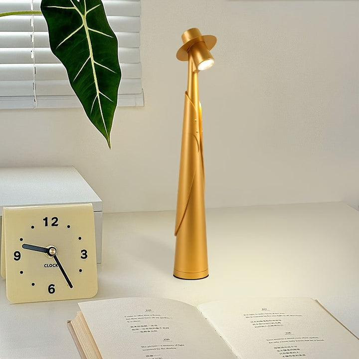Hat Lamp | Figure Shape, Brimmed Shade, Cordless Base