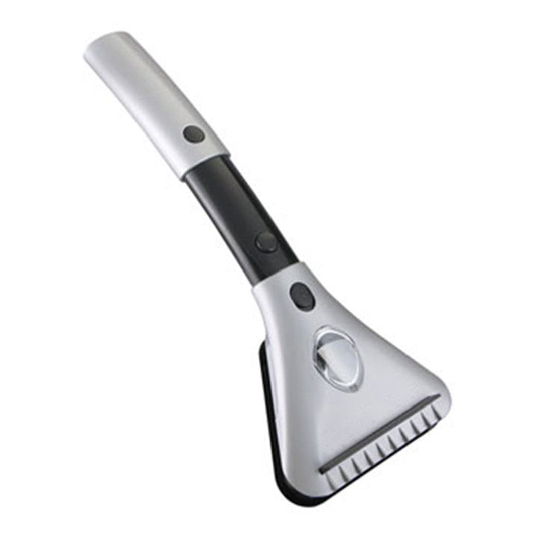Heated Windscreen Ice Scraper Extendable Handle | LED Light &amp; 12V Car Adapter | Melts Ice in Minutes, No Scratching