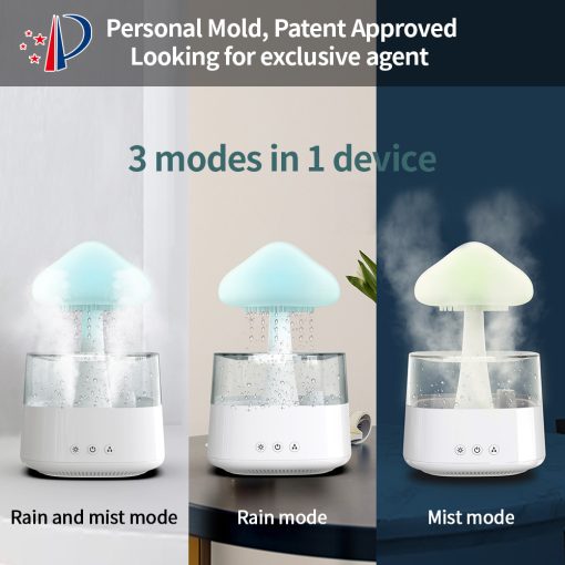 Humidifier Diffuser Rain Cloud USB Aromatherapy with Negative Ion Mist
