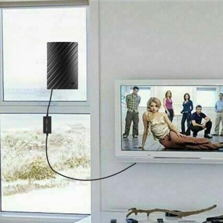 Indoor TV Aerial 4K HD | Long Range Signal Reception, Up to 600 Miles | Plug &amp; Play Setup, No Cable Bills Needed