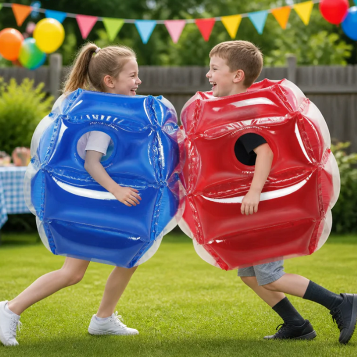 Inflatable Ball Toy PVC Air-Filled Bounce with Padded Cushioning Quick Inflate