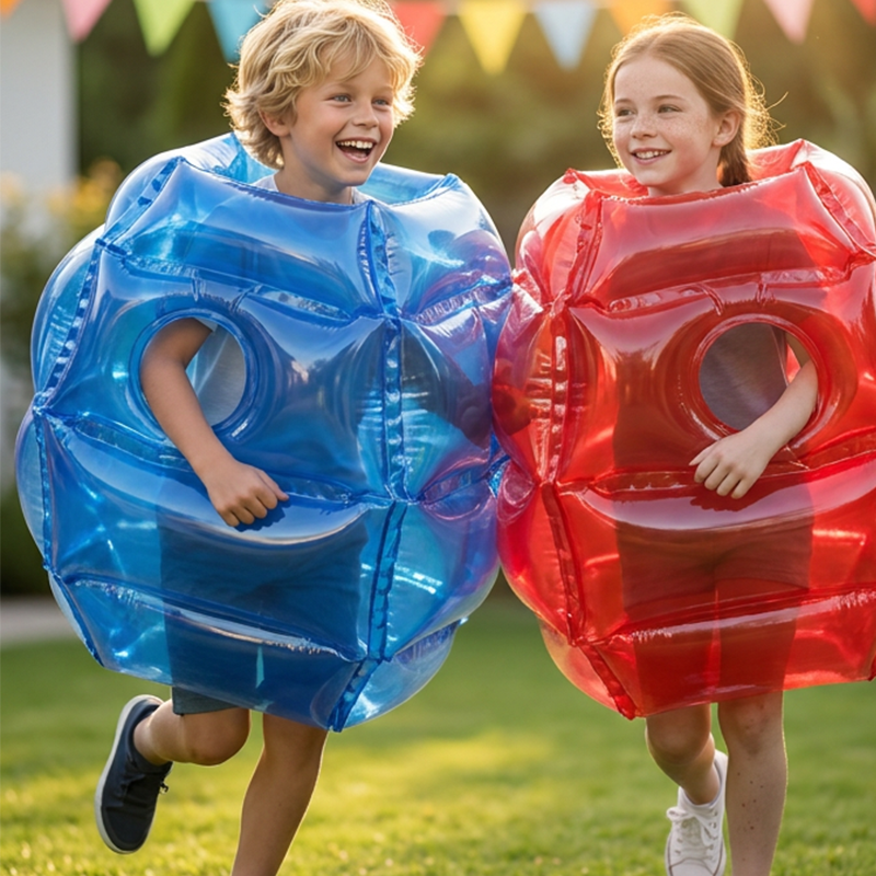 Inflatable Ball Toy PVC Air-Filled Bounce with Padded Cushioning Quick Inflate