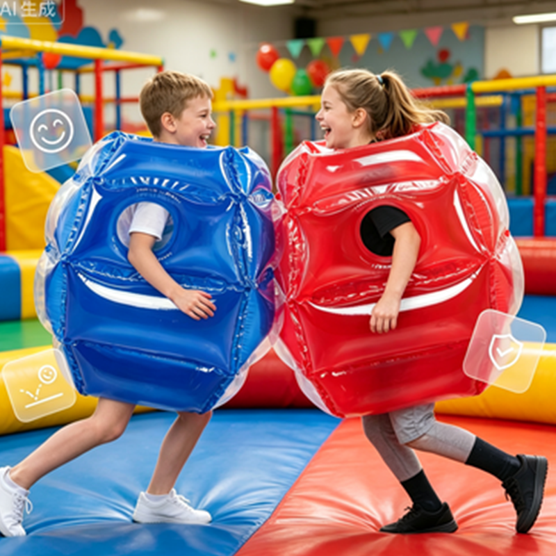 Inflatable Ball Toy PVC Air-Filled Bounce with Padded Cushioning Quick Inflate