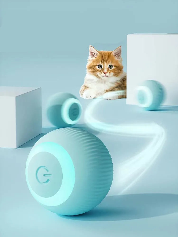 Interactive Cat Ball Toy Automatic Random Movement Vibration