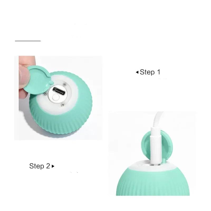 Interactive Cat Ball Toy Automatic Random Movement Vibration