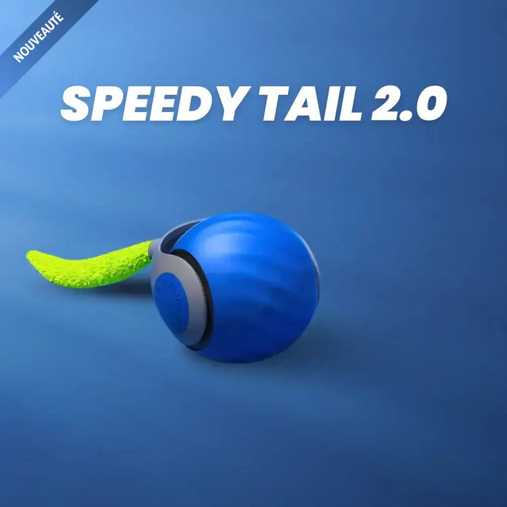 Interactive Motion Ball Pet Toy | Random-Moving Fabric Tail Mimics Prey | Rechargeable USB Battery, Silent Motor