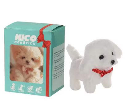 Interactive Robot Puppy Toy | Walks, Barks &amp; Wags Tail | Plush Battery-Operated Companion Toy for Kids and Collectors