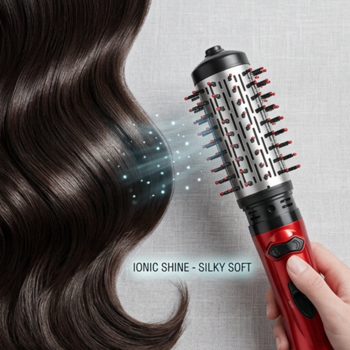 Ionic Hair Dryer for All Hair Types | Adjustable Heat and Airflow Settings | Fast Drying, Frizz-Free, Shiny Finish