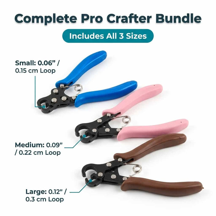 Jewellery Loop Pliers Stainless Steel | Ergonomic Non-Slip Handles | Uniform Loops for Wire-Wrapped Jewellery Making