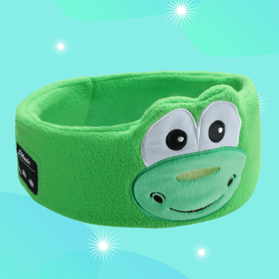 Kids Animal Print Sleep Headband Light Blocking Eye Mask