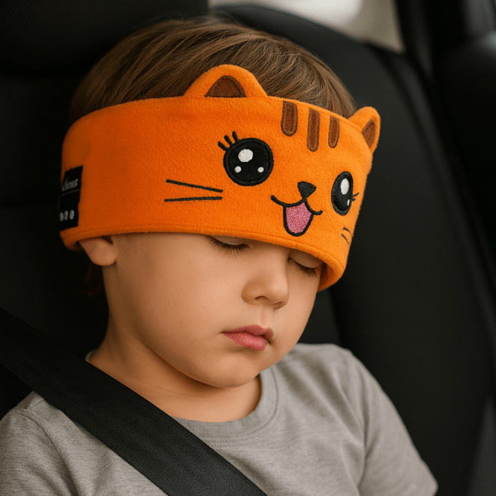 Kids Animal Print Sleep Headband Light Blocking Eye Mask