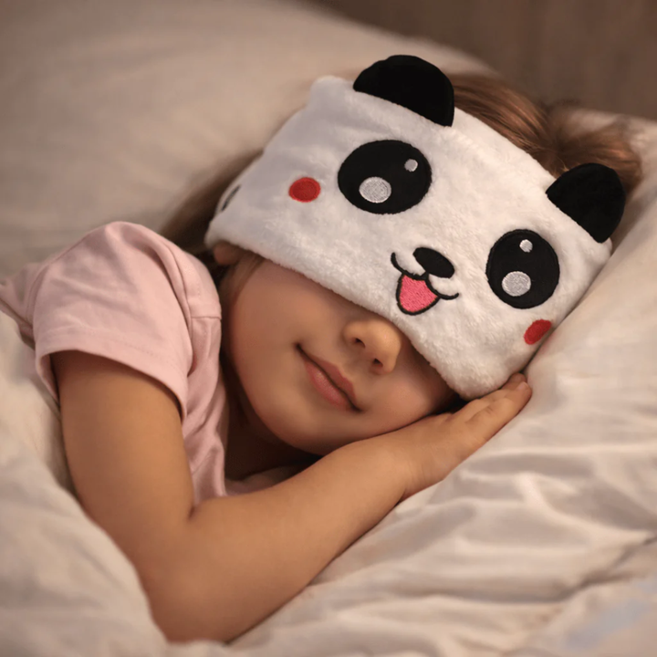 Kids Animal Print Sleep Headband Light Blocking Eye Mask