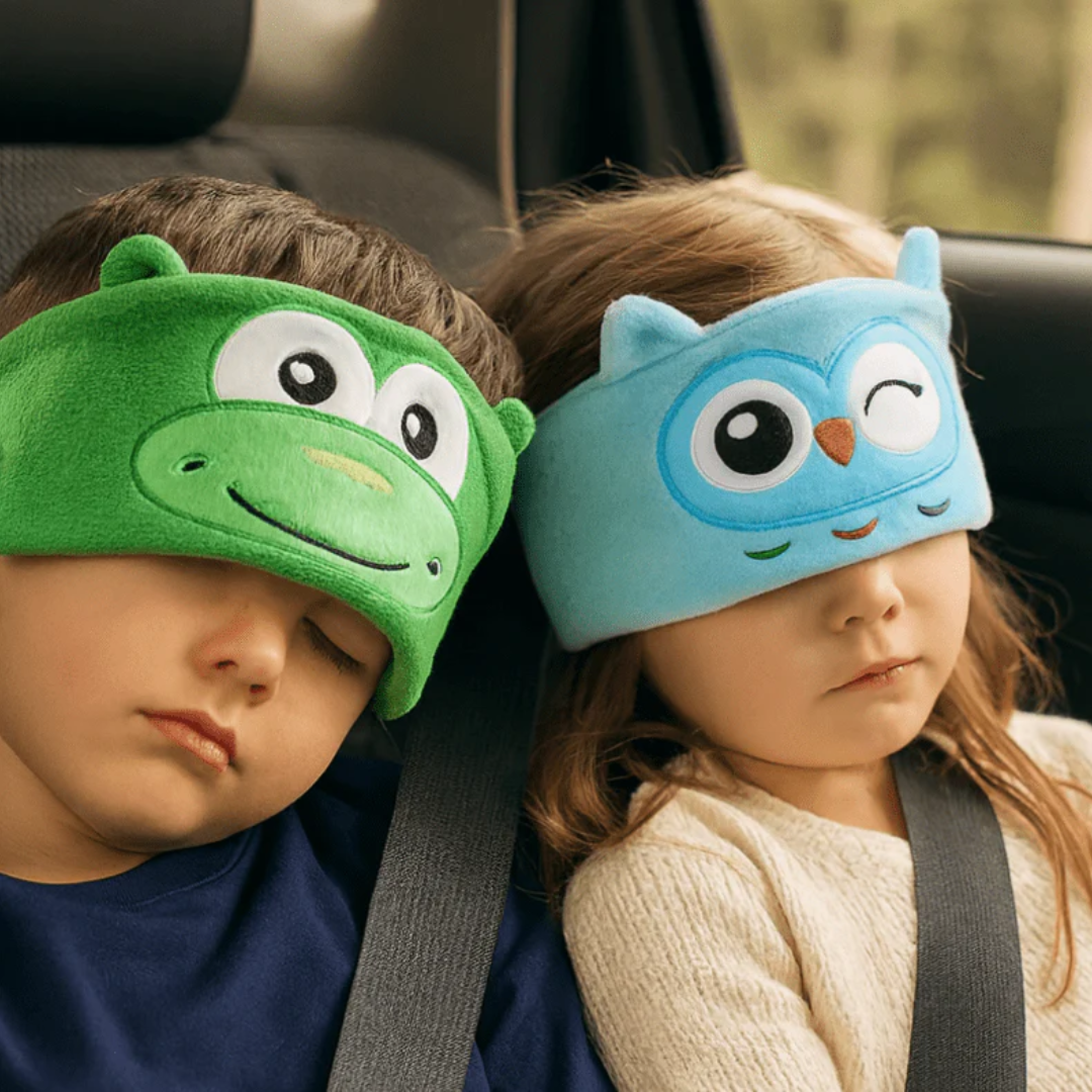 Kids Animal Print Sleep Headband Light Blocking Eye Mask