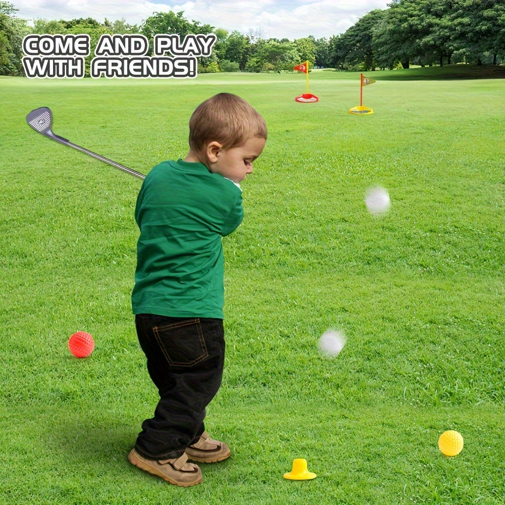 Kids Golf Club Set | Adjustable Telescopic Clubs | Ages 3–8 | Indoor & Outdoor | Complete Set