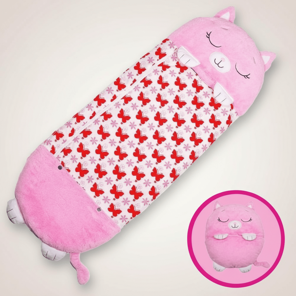 Kids Sleeping Bag | Folds Into A Plush Animal Toy