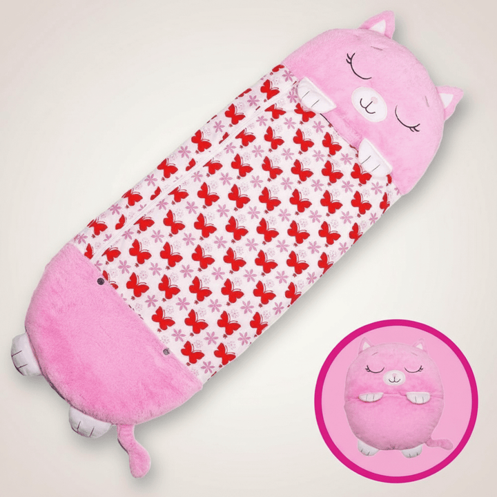 Kids Sleeping Bag | Folds Into A Plush Animal Toy