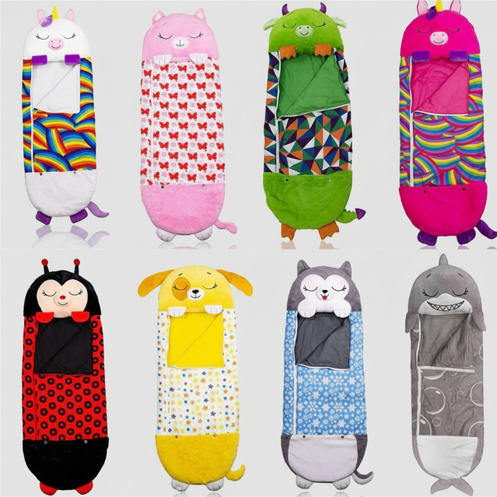 Kids Sleeping Bag | Folds Into A Plush Animal Toy
