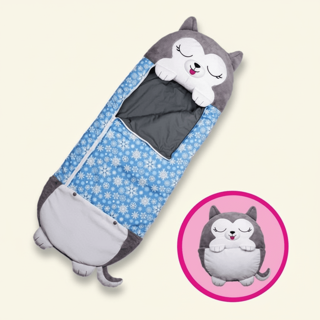 Kids Sleeping Bag | Folds Into A Plush Animal Toy