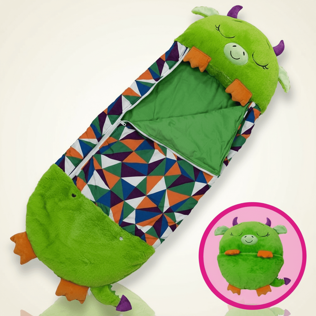 Kids Sleeping Bag | Folds Into A Plush Animal Toy