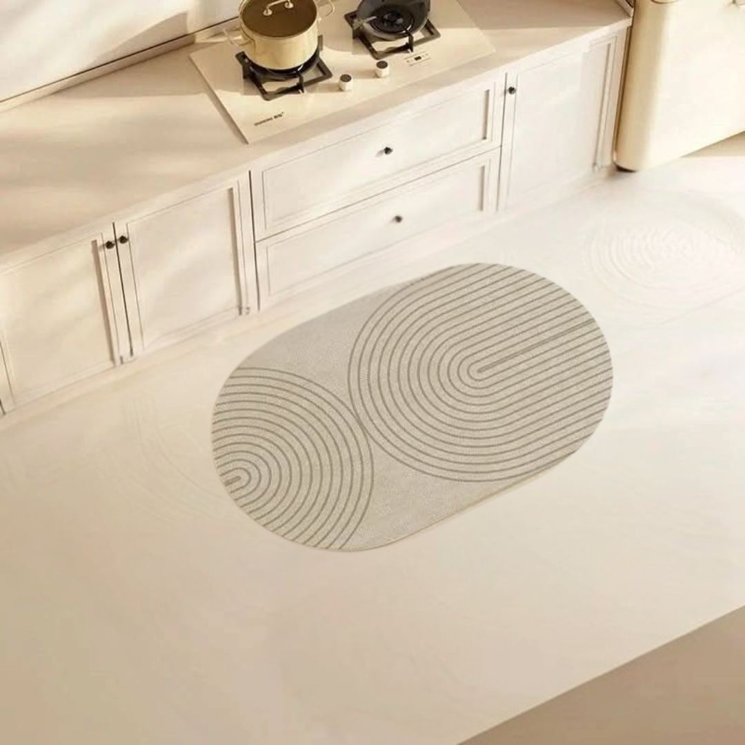 Kitchen Mat Anti-Fatigue Non-Slip Cushioned with Quick-Drying Surface