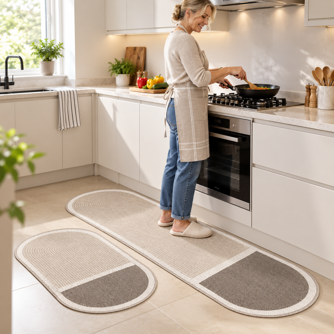 Kitchen Mat Anti-Fatigue Non-Slip Cushioned with Quick-Drying Surface