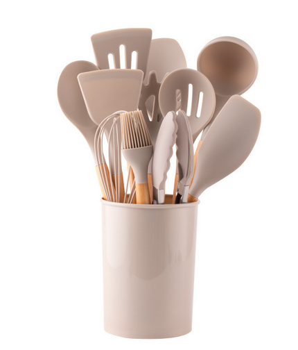 Kitchen Utensil Set 12-Piece | Heat-Resistant, Non-Slip Ergonomic Handles | Dishwasher Safe, Available in 9 Colours