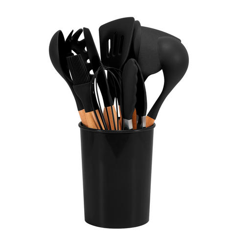Kitchen Utensil Set 12-Piece | Heat-Resistant, Non-Slip Ergonomic Handles | Dishwasher Safe, Available in 9 Colours