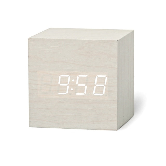 LED Alarm Clock Digital Dimmable USB Powered with Temperature Display