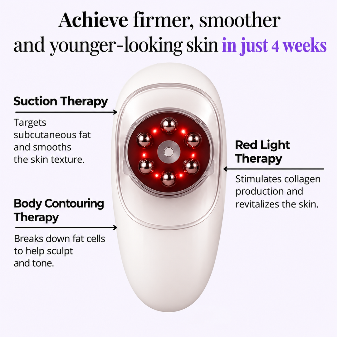 LED Body Massager | Red Light &amp; Vibration | Handheld, Rechargeable