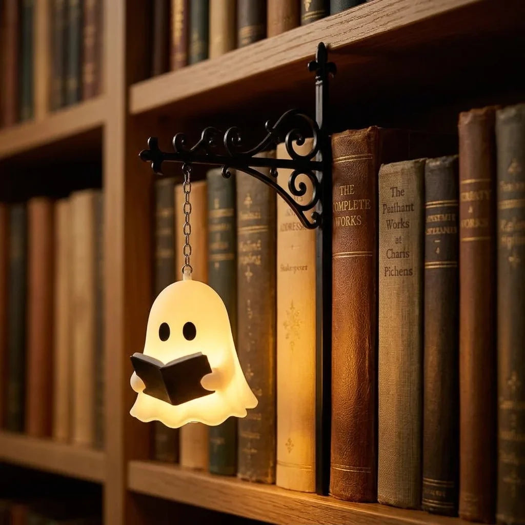 LED Bookend Shelf Light Metal | No-Drill Clip-On Design | Warm Ambient Glow for Bookshelves and Reading Corners