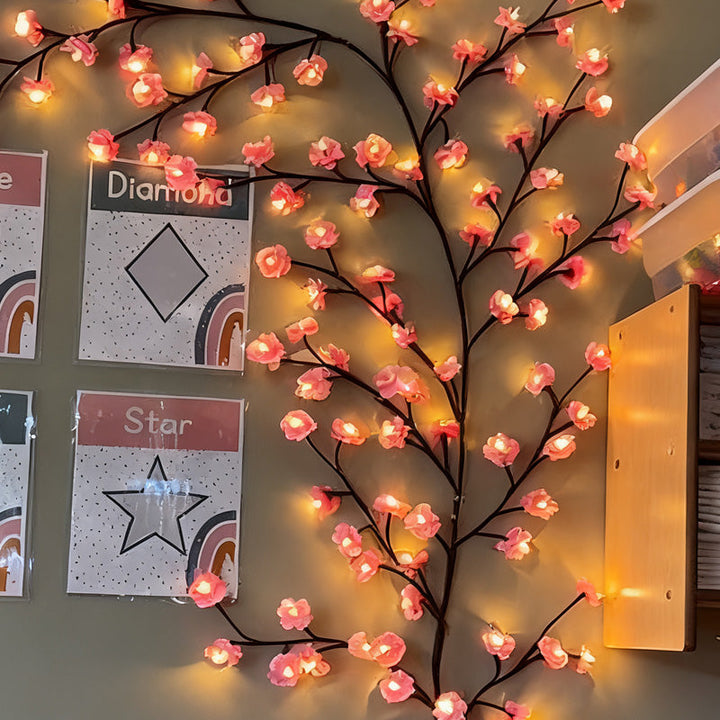 LED Mood Lighting Floral Vine Flexible USB Powered with Remote Control