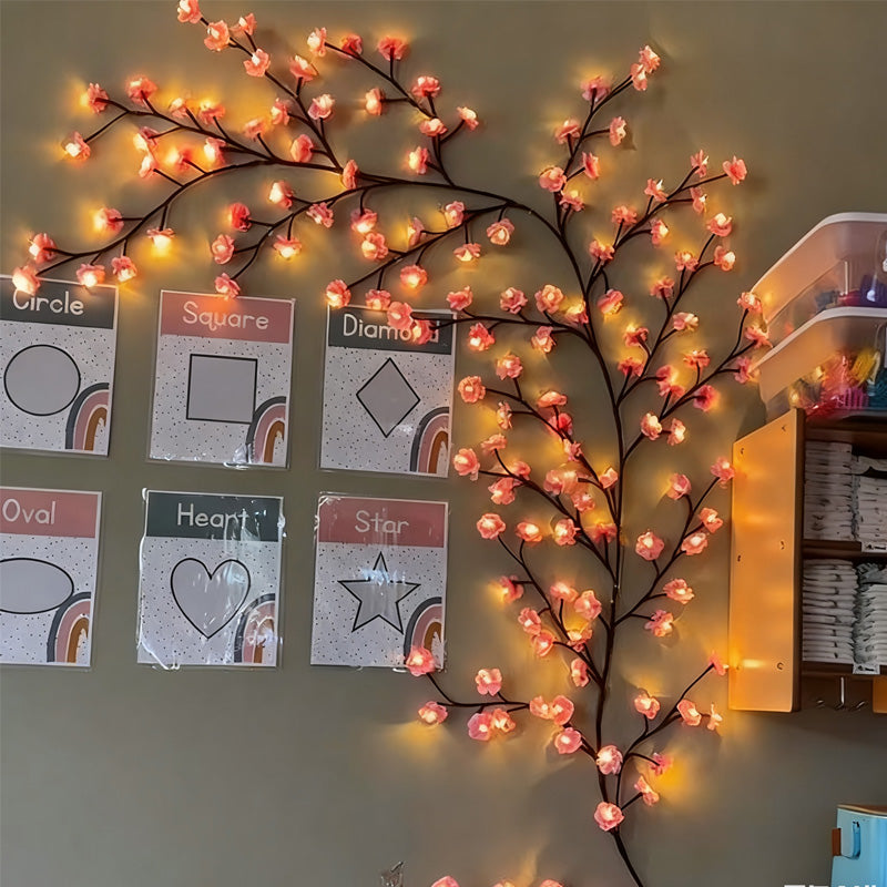 LED Mood Lighting Floral Vine Flexible USB Powered with Remote Control