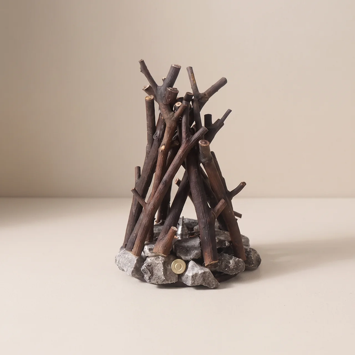 LED Night Light | Bonfire Effect, Stacked Branch Design